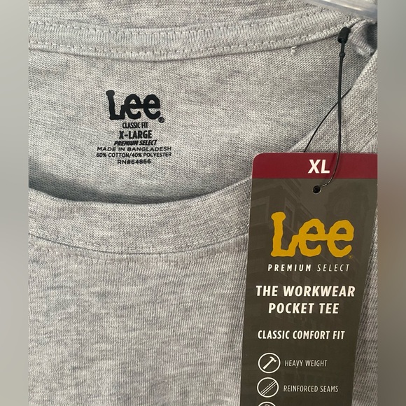 Lee Premium Select Men’s Workwear Pocket Tee.       Size XL - Picture 7 of 9